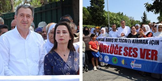 Eş Genel Başkanlarımız Özgürlüğe ses ver eyleminde: Cezaevlerinin kapılarının açılması tecridin kırılması demektir