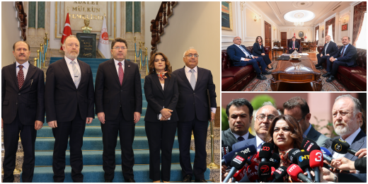 Heyetimiz Adalet Bakanı ile görüştü: Toplumun tümünü ilgilendiren hukuki konuları ele aldık, ihtiyaç oldukça bir araya geleceğiz