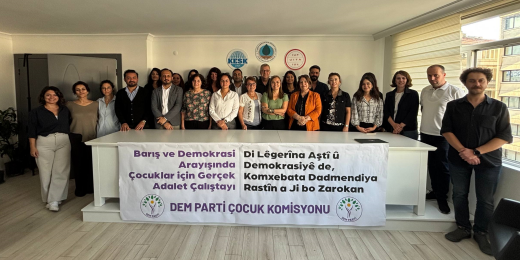 Çocuk Komisyonumuz “Barış ve Demokrasi Arayışında Çocuklar İçin Gerçek Adalet” başlıklı çalıştay düzenledi