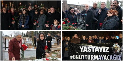 Eş Genel Başkanlarımız depremde yitirdiğimiz yurttaşları andı