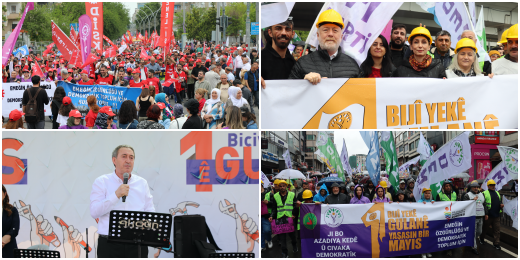 Eş Genel Başkanlarımız 1 Mayıs’a katıldı: Umudu, çözümü ve barışı büyütmek boynumuzun borcudur