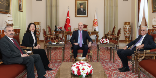 İmralı Heyeti TBMM Başkanı Numan Kurtulmuş ile görüştü