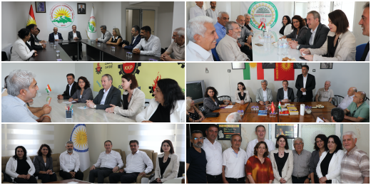 Bakırhan ve heyetimiz Kürt partilerini ziyaret etti