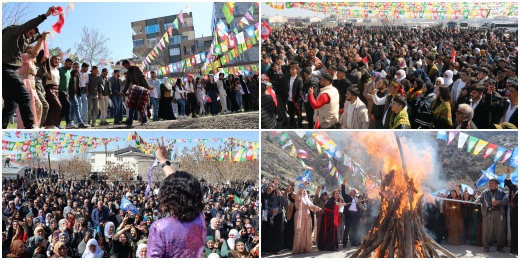 Bugün 10 merkezde Newroz ateşi yakıldı, halklar birlikte halaya durdu