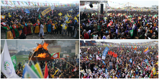 Newroz kutlamaları sürüyor: Tecride hayır, yaşasın özgürlük!