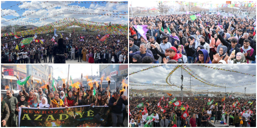 Newroz bugün 14 merkezde kutlandı