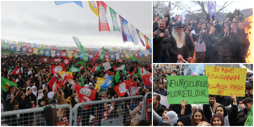 Newroz bugün de 15 merkezde kutlandı