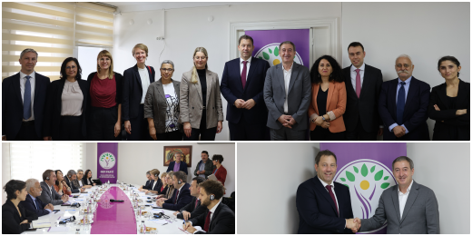 SPD Heyeti Partimizi ziyaret etti: Yerel yönetimlere kayyım atanmasını kabul etmiyoruz