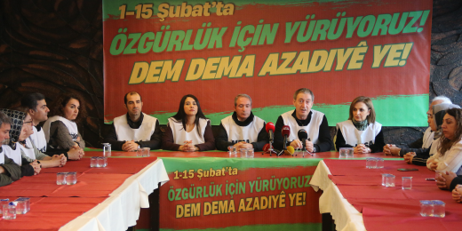 Özgürlük Yürüyüşü iki koldan başladı: Kürt sorunu diyalog ve müzakere ile çözülmelidir