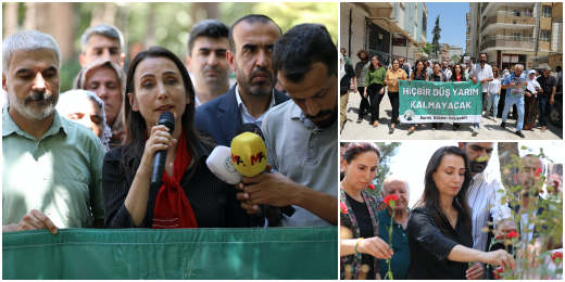 Hatimoğulları Suruç anmasında: Düşleriniz asla yarım kalmayacak, barış ve demokrasi mücadelemiz mutlaka zaferle taçlanacak