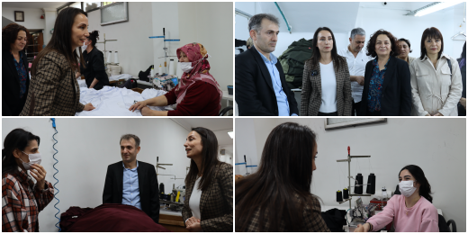 Hatimoğulları tekstil emekçilerini ziyaret ederek çalışanları 1 Mayıs alanlarına davet etti