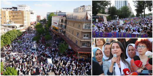 Kadınlar toplumsal barış ve demokratik çözüme destek için Diyarbakır'da toplandı: Bizsiz olmaz, barışın parçası olacağız