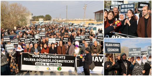 Kuzey ve Doğu Suriye'ye yönelik saldırılara karşı Suruç’taydık: Halklar IŞİD’i nasıl yendiyse bugünkü saldırıları da bertaraf edecektir