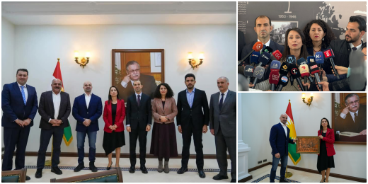 Hatimoğulları and Bayındır met with Bafil Celal Talabani in Hewlêr